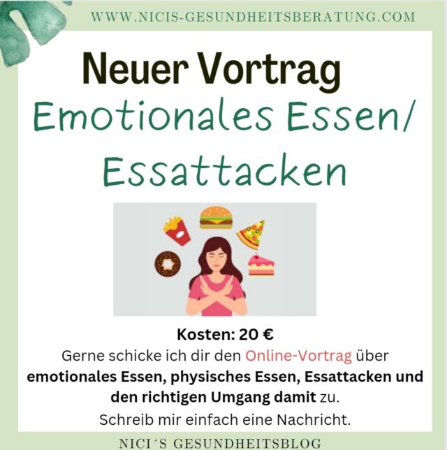 Emotionales Essen/Essattacken – Nici´s Gesundheitsberatung