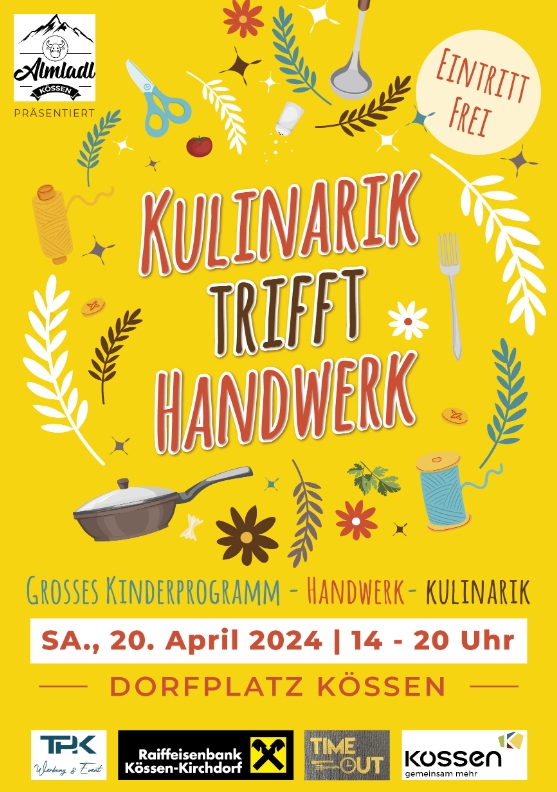Almladl: Kulinarik trifft Handwerk im April