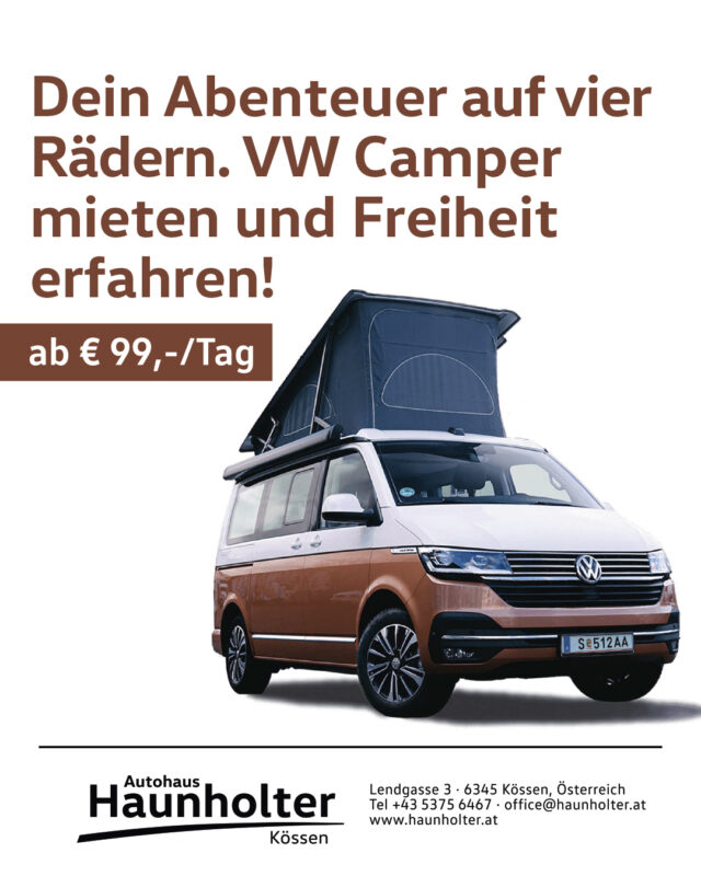 VW Camper mieten 2025 – Autohaus Haunholter